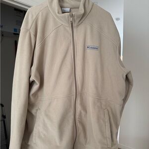 Columbia Tan Fleece with Full-Zip